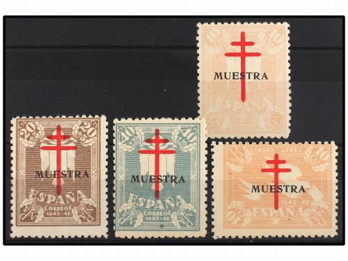 ** ESPAÑA. Ed. 957/60M. SERIE COMPLETA, habilitados MUESTRA.