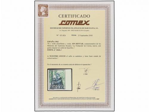 ** ESPAÑA. Ed. 1464s. MISTERIOS DEL SANTO ROSARIO. 70 cts. v