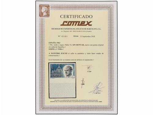 ** ESPAÑA. Ed. 1540s. PABLO VI. 1 pta. verde y negro SIN DEN