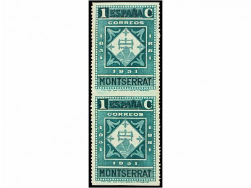 * ESPAÑA. Ed. 636, 639sh. 1 cto. verde (pareja) y 10 cts. ve