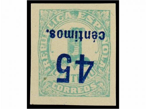 * ESPAÑA. Ed. 742s. 45 cts. s. 1 cto. verde. Habilitaciones