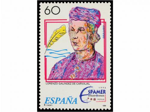 ** ESPAÑA. Ed. 3404. ESPAMER'95. 60 pts. multicolor.DOBLE IM