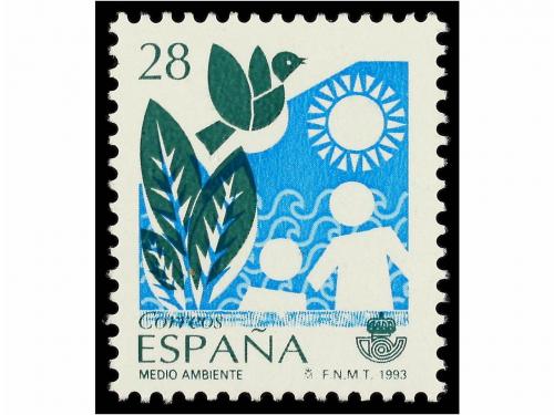 ** ESPAÑA. Ed. 3238. SERVICIOS PÚBLICOS. 28 pts. COLOR VERDE
