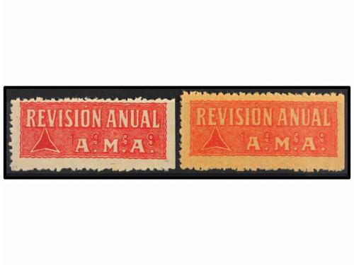 ESPAÑA GUERRA CIVIL. A.M.A. REVISIÓN ANUAL. 1939. S/v rojo y