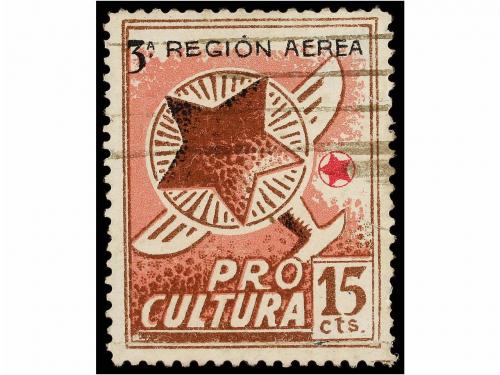 ESPAÑA GUERRA CIVIL. PRO CULTURA. 3ª REGIÓN AÉREA. 5 cts., 1