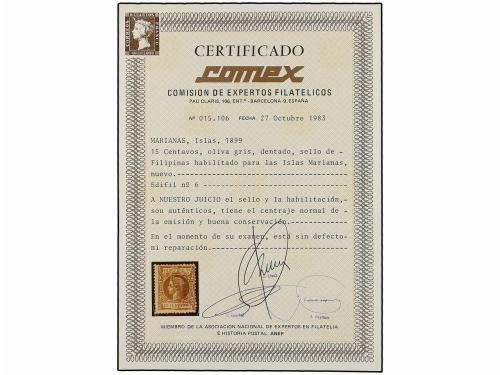 * COLONIAS ESPAÑOLAS: MARIANAS. Ed. 1/6. SERIE COMPLETA, cen