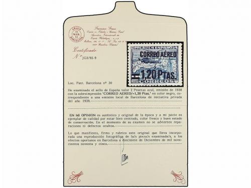 * ESPAÑA E. LOCALES PATRIOTICAS: BARCELONA. Ed. 22. 1,20 pts