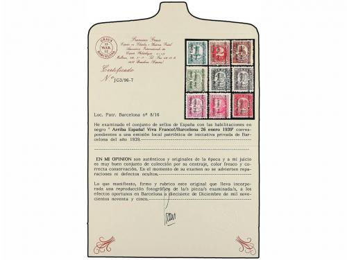 * ESPAÑA E. LOCALES PATRIOTICAS: BARCELONA. Ed. 1/9. SERIE C