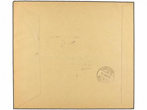 ✉ ESPAÑA. Ed. 847cc. 1938. BURGOS a SUIZA. HB. CAMBIOS DE CO