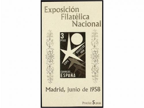 ESPAÑA. Ed. 1222/23M. HB. BRUSELAS. Juego completo, impresió