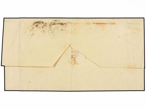 ¿ ESPAÑA. Ed. 17. 1853. PONFERRADA a MADRID. 6 cuartos carmí