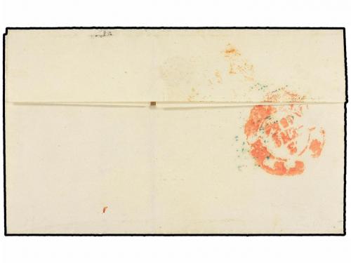 ¿ ESPAÑA. Ed. 12. 1852. MADRID a VALENCIA. 6 cuartos rosa. M