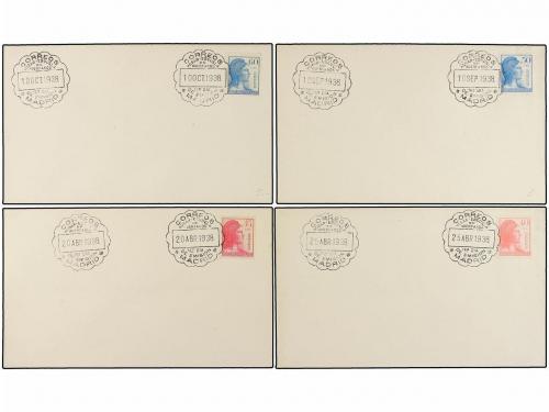 ¿ ESPAÑA. Ed. 751/54. 1938 (10 Octubre). Serie completa en c