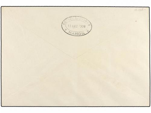 ¿ ESPAÑA. Ed. 775/80. 1938 (11 Agosto). BARCELONA a MAHÓN. S