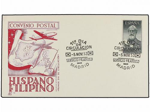 ¿ ESPAÑA. Ed. 1124/25. 1953 (9 Oct. y 5 Nov.). LEGAZPI y SOR