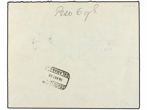 ¿ ESPAÑA. Ed. 845/46. 1938 (17 Mayo). BURGOS a BÉLGICA. Seri