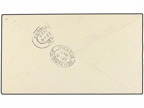 ¿ ESPAÑA. Ed. 1015/16. 1947 (1 Dic.). MADRID a U.S.A. Serie