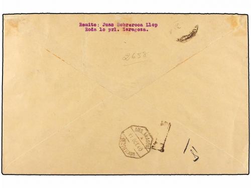 ¿ ESPAÑA. Ed. 889/903. 1940 (12 Oct.). ZARAGOZA a BARCELONA.