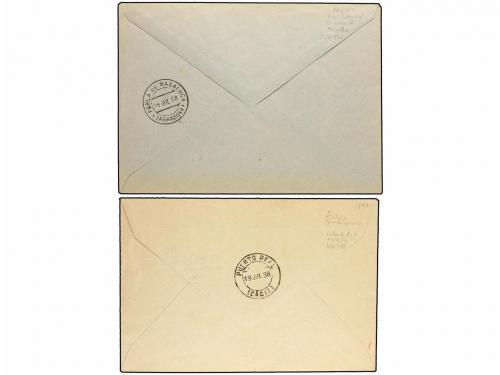¿ ESPAÑA. Ed. 851/54 (4). 1938 (18 Julio). Cuatro cartas sin