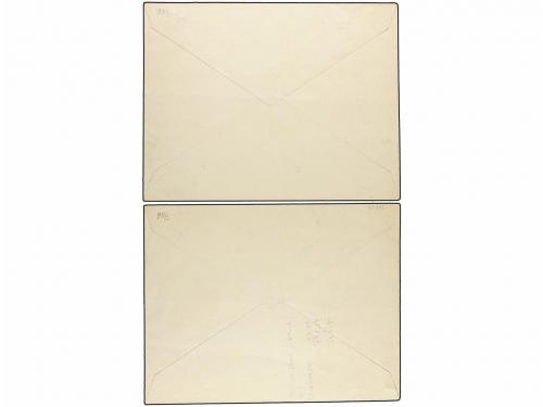 ✉ ESPAÑA. Ed. 434/47 y 448/53. 1929 (15 Feb.). BARCELONA cor