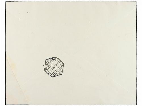 ¿ ESPAÑA. Ed. 363/72 y 388/91. 1927 (17 Mayo). MADRID a BARC