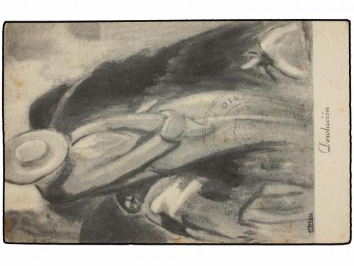 ¿ ESPAÑA GUERRA CIVIL. (1938 CA.). Tarjeta Postal AYUDA CULT