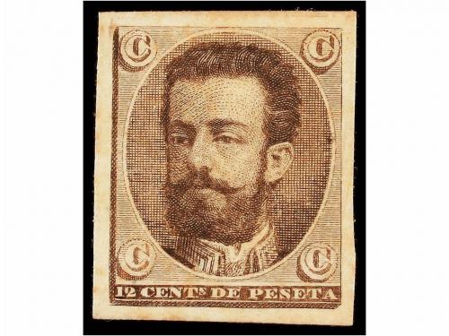 ESPAÑA. ENSAYOS DE COLOR. PROYECTOS NO ADOPTADOS. 12 cents.