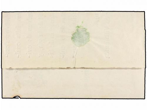 ✉ ESPAÑA. 1875. VILLAFRANCA a ANZUOLA. Marca ovalada BEASAIN