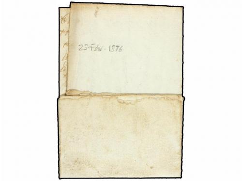 ¿ ESPAÑA. 1876. SALVATIERRA a GALARRETA. Marca de franquicia