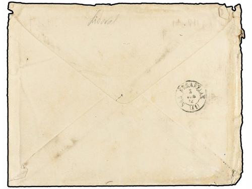 ¿ ESPAÑA. 1874. MIRANDA DE EBRO a SAN SEBASTIÁN. Marca de fr