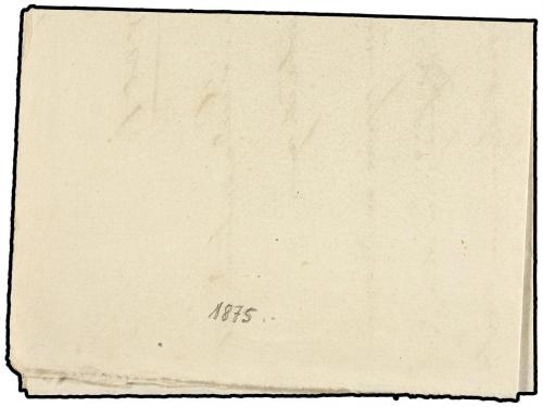 ¿ ESPAÑA. 1875. GALDACANO a DURANGO. Marca circular GALDACAN