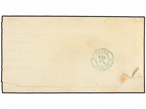 ✉ ESPAÑA. 1875. SOPUERTA a DURANGO. Marca circular SOPUERTA/