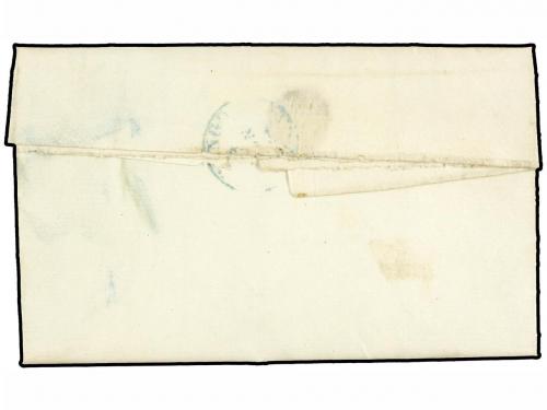 ✉ ESPAÑA. 1874. BERMEO a DURANGO. Carta completa. Marca de F