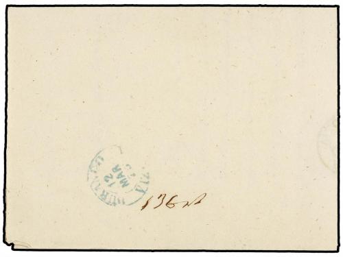 ✉ ESPAÑA. 1875. ZORNOZA a DURANGO. Carta completa. Marca de 