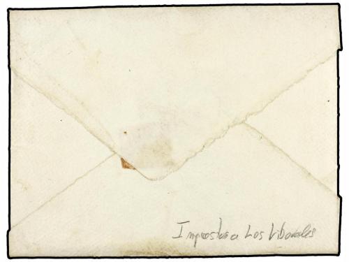 ✉ ESPAÑA. 1875. ESTELLA a SANTESTEBAN. Sobre con texto. Marc