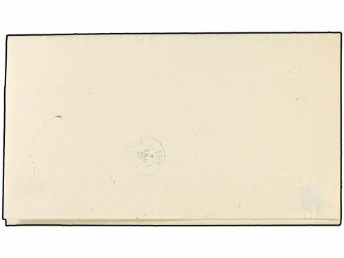 ✉ ESPAÑA. 1875. ESTELLA a AOIZ. Carta completa. Marca de Fra