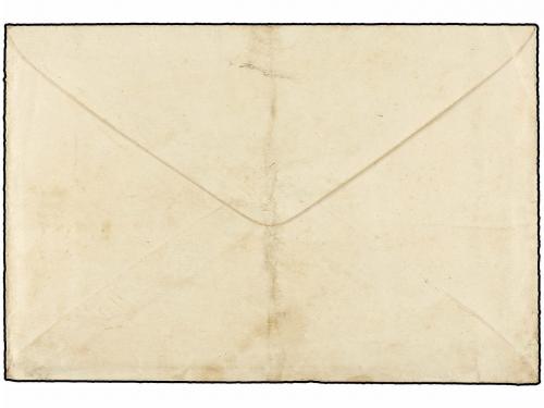 ✉ ESPAÑA. 1875. ESTELLA a URROZ. Sobre con texto. Marca de F