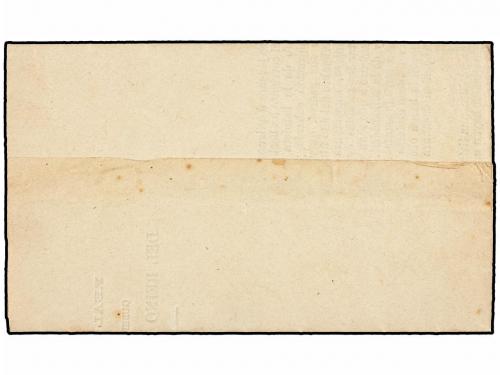 ¿ ESPAÑA. 1874. ELIZONDO a LUMBIER. Fechador ESPAÑA/ELIZONDO