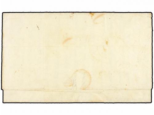 ¿ URUGUAY. 1841. MONTEVIDEO a CALELLA (Barcelona). Marca YND