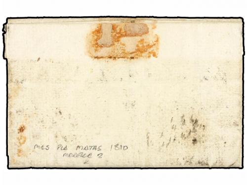 ✉ ESPAÑA: PREFILATELIA. 1830. MORELLA a CALAF. Marca MO./VAL