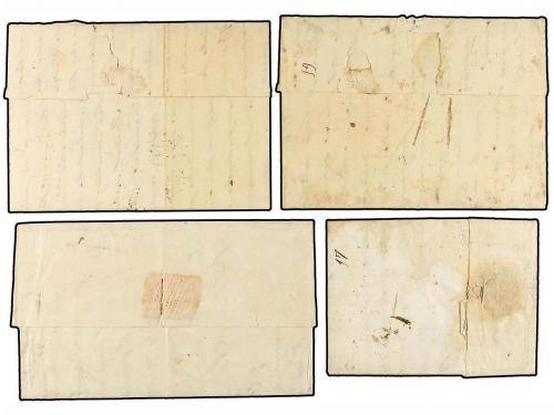 ¿ CUBA. 1818-30. Cuatro cartas procedentes de la misma corre