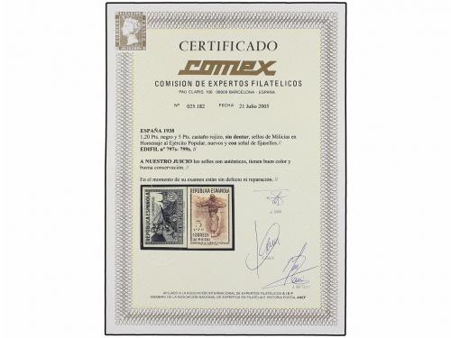 * ESPAÑA. Ed. 792/800s. SERIE COMPLETA SIN DENTAR. Muy bonit