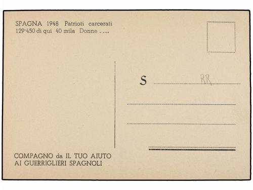 ¿ ESPAÑA GUERRA CIVIL. TARJETA Postal editada en ITALIA (194