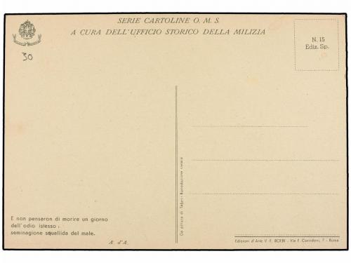 ¿ ESPAÑA GUERRA CIVIL. TARJETA Postal editada por los Italia