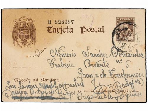 ✉ ESPAÑA. CONJUNTO de siete cartas o tarjetas enviadas desde