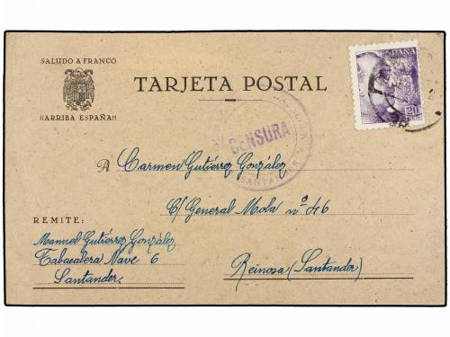 ✉ ESPAÑA. CONJUNTO de siete cartas o tarjetas enviadas desde