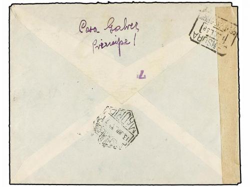 ✉ ESPAÑA. Ed. 785 (2), 745, 767. 1938. MADRID a BRUSELAS. 1,