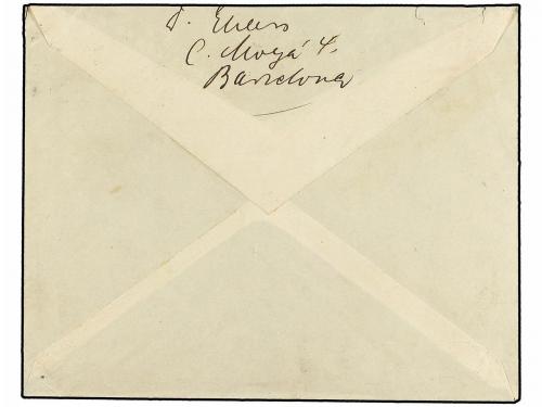 ¿ ESPAÑA. Ed. 644. 1931. BARCELONA a ALEMANIA. 40 cts. azul.