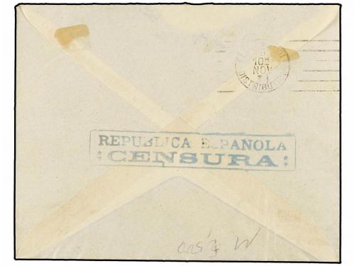 ✉ ESPAÑA. Ed. 784, 767, 672 (4), 747, 750. 1938. BARCELONA a