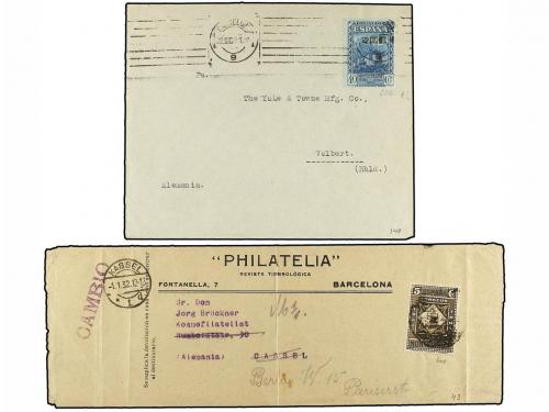 ✉ ESPAÑA. Ed. 638, 639, 641, 644. 1931. Cuatro cartas con fr